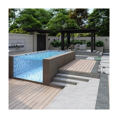 100mm 높은 빛 전송 투명성 Aupool Above Ground 유리섬유 수영장