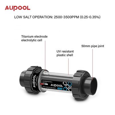15-45g 염소 출력 소금 염소 발전기 공공 수영장용 AUPOOL 2 In 1