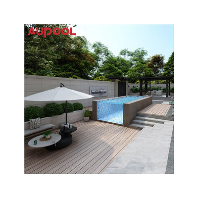 AUPOOL 2000L 시리즈 표준 역류 트레이너 장면 투명한 수영장