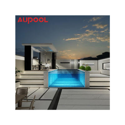AUPOOL 2000L 시리즈 표준 역류 트레이너 장면 투명한 수영장