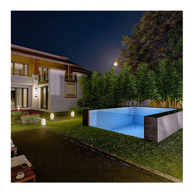 맑은 벽 창 디자인과 함께 Lucite Acrylic Above Ground 모듈 컨테이너 홈 수영장
