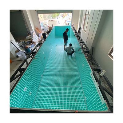 20ft 컨테이너에 액릴 엽과 수중 조명으로 주문 제작된 야외 수영장