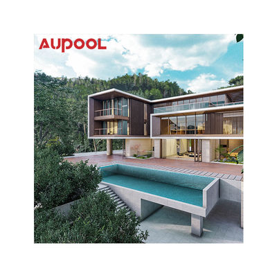 맑은 아크릴 패널 AUPOOL 유리섬유 야외 아기 수영장 사다리 및 열 펌프 어린이