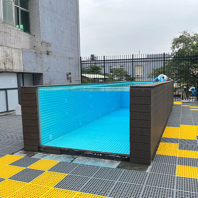 높은 빛 전송 커스텀 컬러 투명 패널 창문과 함께 Prefab 아크릴 수영장