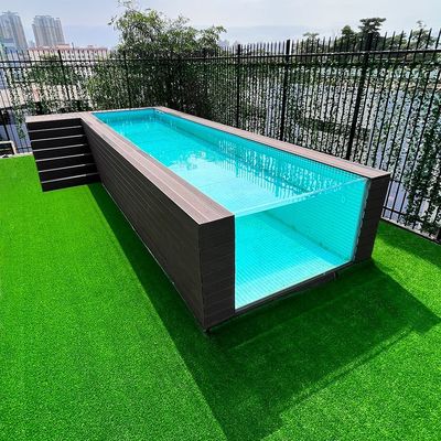 가족 수영장 끝없는 훈련 기계와 함께 지상 수영장 위의 Prefab 아크릴 패널