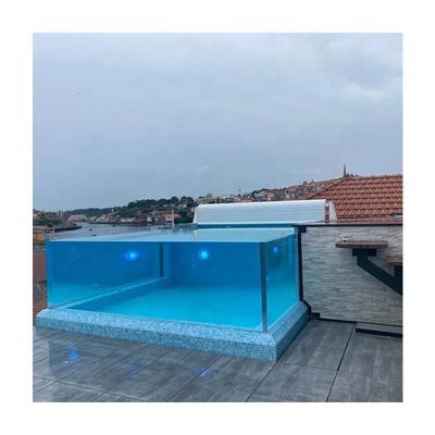 사용자 정의 크기 수영장 울타리 AUPOOL 폴리카보네이트 수영장 덮개를위한 맑은 아크릴 패널