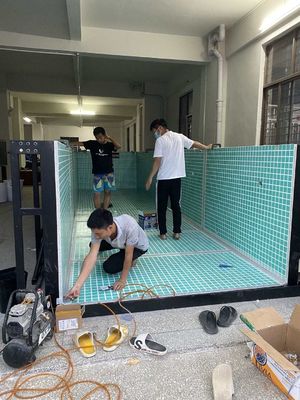호텔용 아크릴 국경 없는 수영장 43m3 수영장 수 용량 3050KGS 순중량