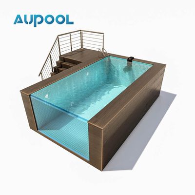 20Ft 휴대용 전공 컨테이너 가족 수영장 루시트 아크릴과 밀도 1.2g/cm3