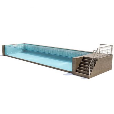 20Ft 휴대용 전공 컨테이너 가족 수영장 루시트 아크릴과 밀도 1.2g/cm3