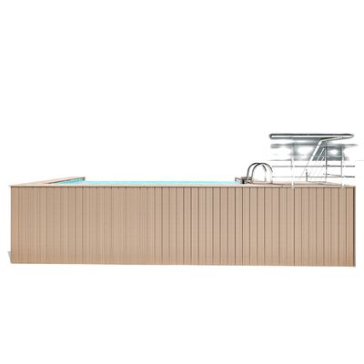 100mm 높은 빛 전송 투명성 Aupool Above Ground 유리섬유 수영장