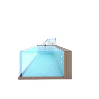 TUV 인증과 100MM 아크릴 두께로 맑은 패널 창문 가족 전공 수영장