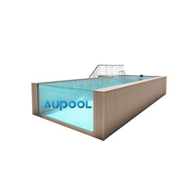 발코니 정원 Aupool 끝없는 랩 수영장 투명한 폴리에스터 플라스틱