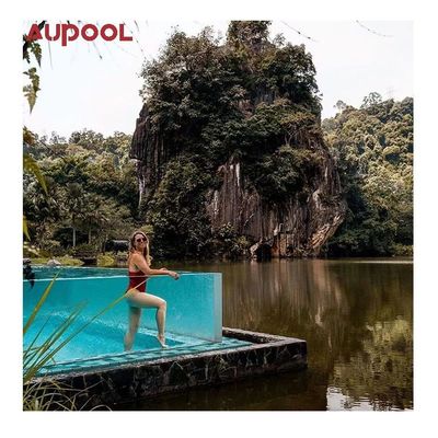 가족 수영장 지상 정원 샤워 유리 섬유 수영 용기 Piscina